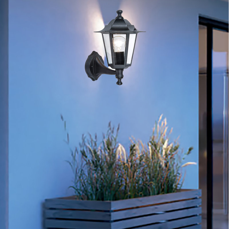 Sehrazat Black Outdoor Wall Lantern
