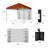 10X10ft Easy Setup Pop Up Canopy, Portable Tent W/ Side Wall, 1-Button Push, Case-99693120