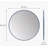 Adelina 30-Inch Round Metal Wall Mirror-118183665
