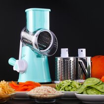 1 Piece Green Multifunctional Vegetable Cutter Hand Rocking Tube Vegetable  Cutter Slicer Kitchen Artifact Potato Shredded Grater