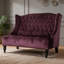 Causeuse en velours Raisin-945292175