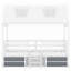 Structure de lit simple en bois-349513820
