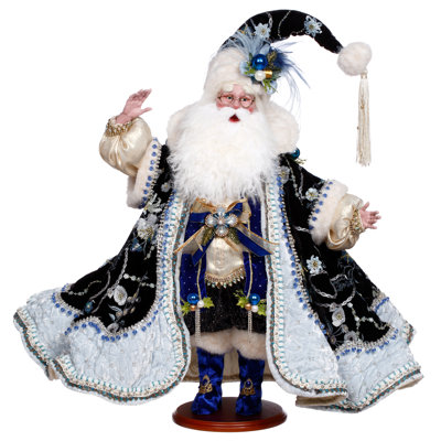 Blue Suede Shoes Santa - 25.5 Inches