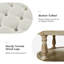 Deoïus 90.2cm Wide Transitional Tufted Round Cocktail Footstool with Storage-258589577
