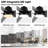  Vaczon 52" Smart Dimmable Ceiling Fan with 3CCT LED Lights, APP and Remote Control, 6-Speed Reversible DC Motor, Double-Sided Wood Blades, Timer, 6''/10'' Downrods-1858927488