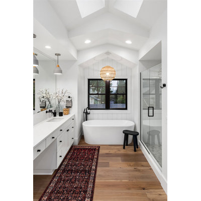 Andelz Black, Red Rug 3'8" x 10'8"