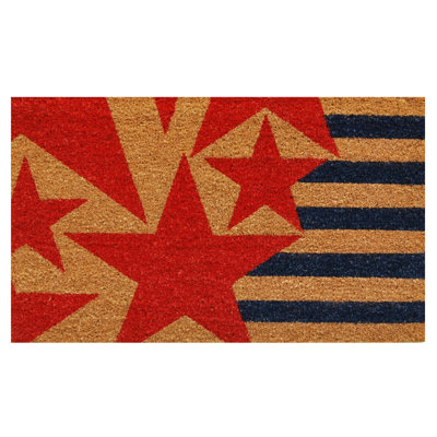 Maitz Non-Slip Striped Independence Day Doormat