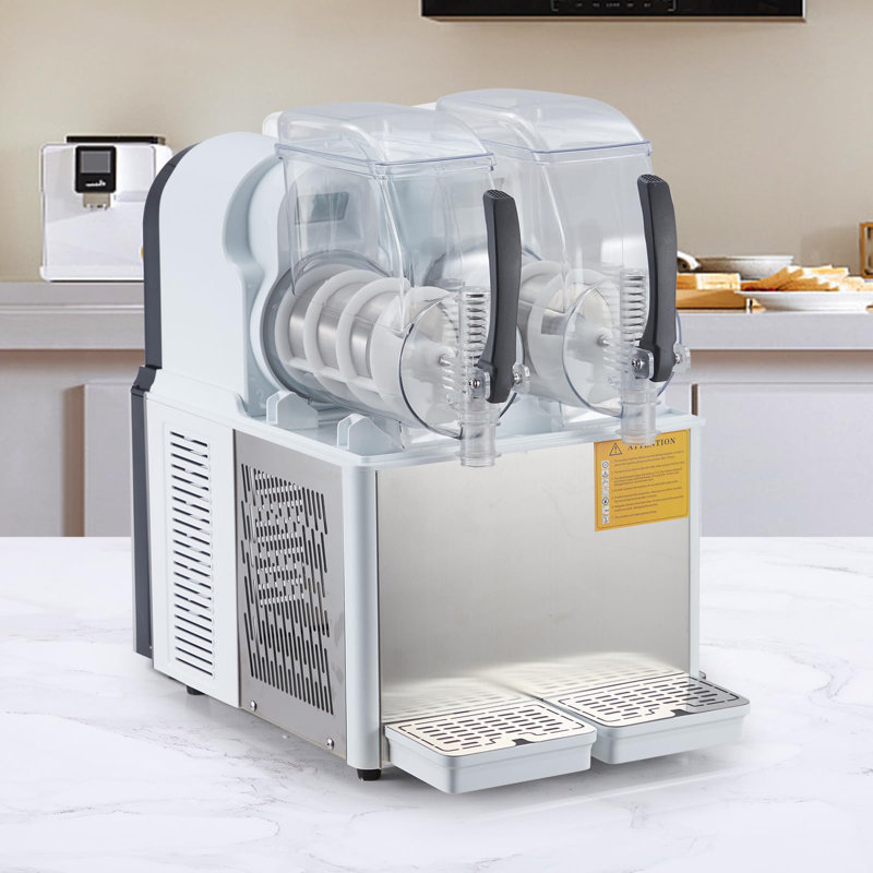 Machine à glaçons commerciale 4Lx2, machine à boissons glacée pour Smoothies