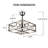 Franciousha 19.5in. Industrial Nickel Ceiling Fan with Lights, 3-Speed Reversible Ceiling Fan with Remote