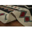 Tapis turc noir en laine Kilim 8 x 12