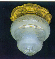 Criswell Glass Flush Mount, Antique Silver