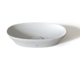 Kiwami® Cotton White Ceramic Oval Vessel Bathroom Sink