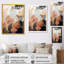 Or et blanc formes abstraites Harmony III - formes abstraites, art mural-1119059725-1331946685