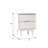 Solid Wood Groove Handle 2-Drawer Nightstand-1969499925