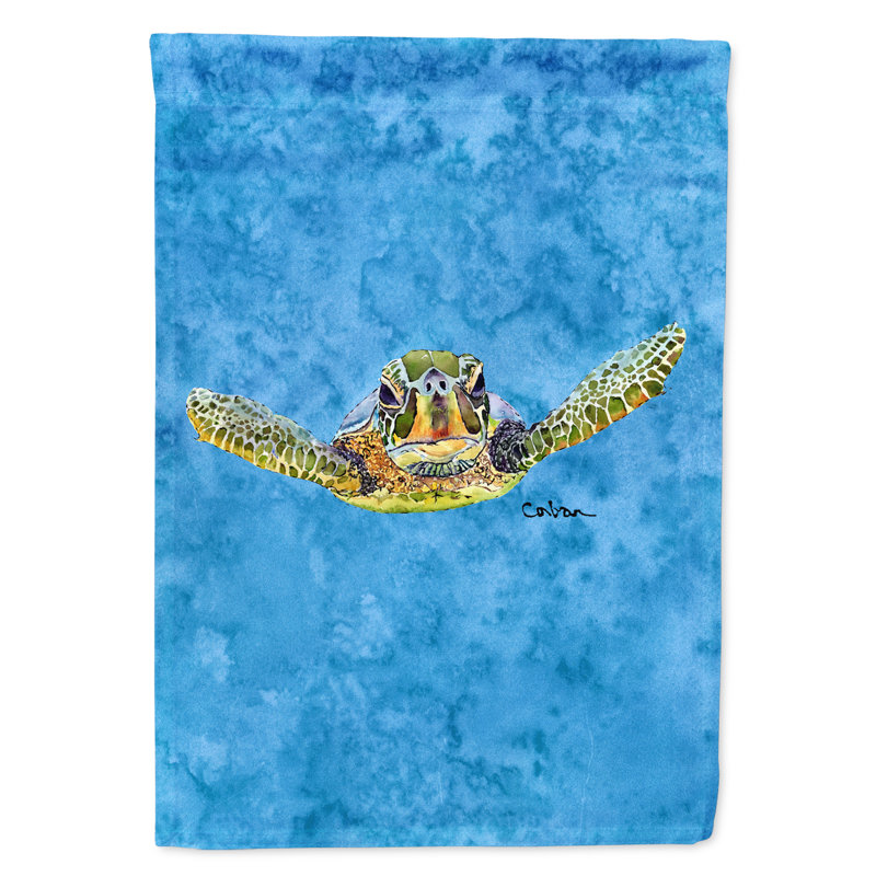 Drapeau de maison 40 po x 28 po Battershell Turtle Coming at You