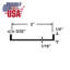 Outwater Plastics 2'''' Styrene Plastic U-Channel/C-Channel 48 Inch Lengths (Pack Of 3)-78738363