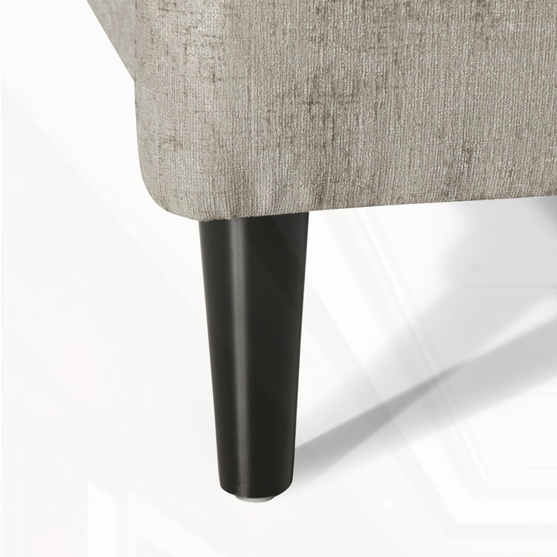 Fauteuil inclinable surdimensionné en tissu texturé, Beige