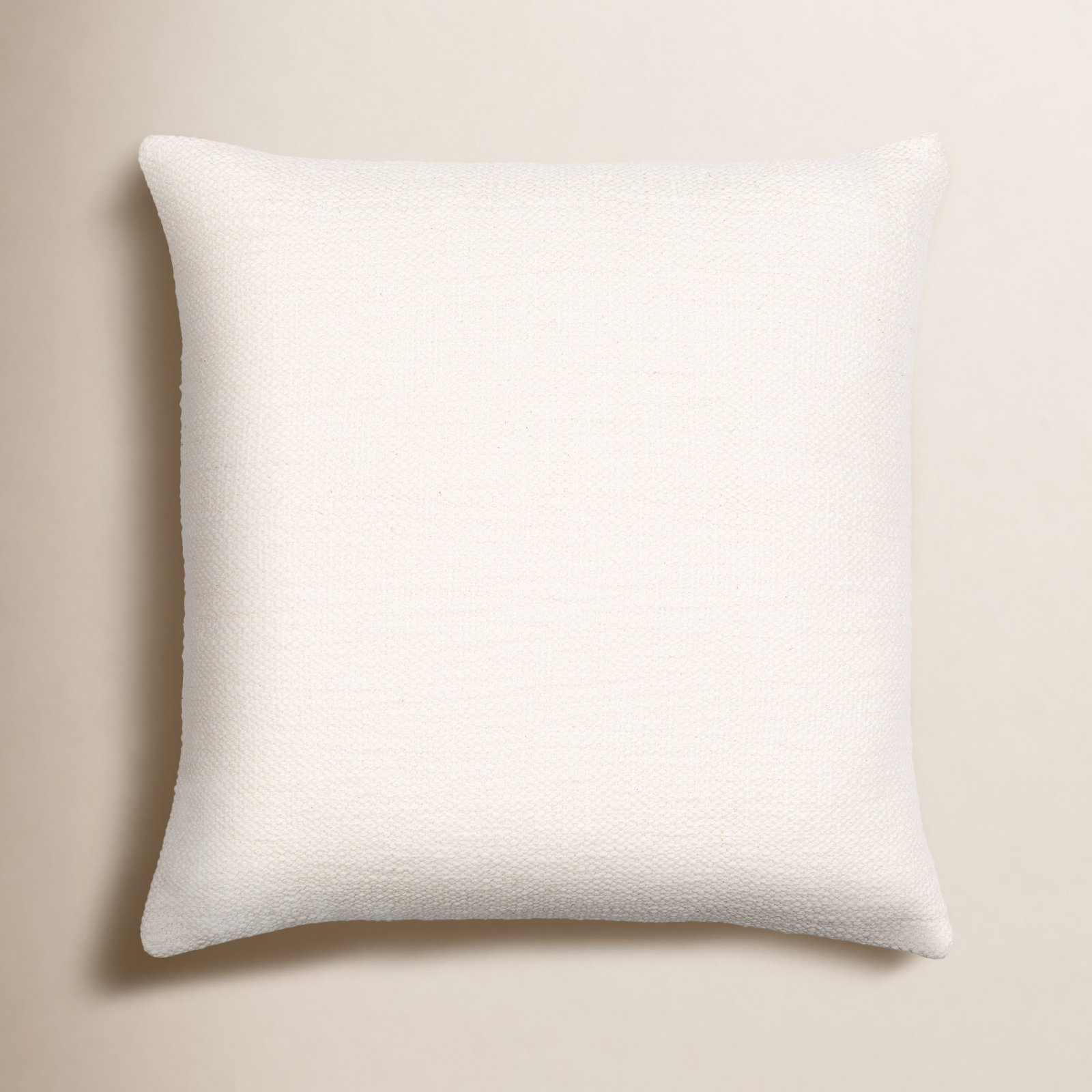 Bertha Pillow Cover, Down, 22" x 22", Medium Gray/Cream