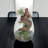 Succulent Design in Clear Bubble Glass Vase with Epoxy | Unique Succulent Vase with Artificial Succulents