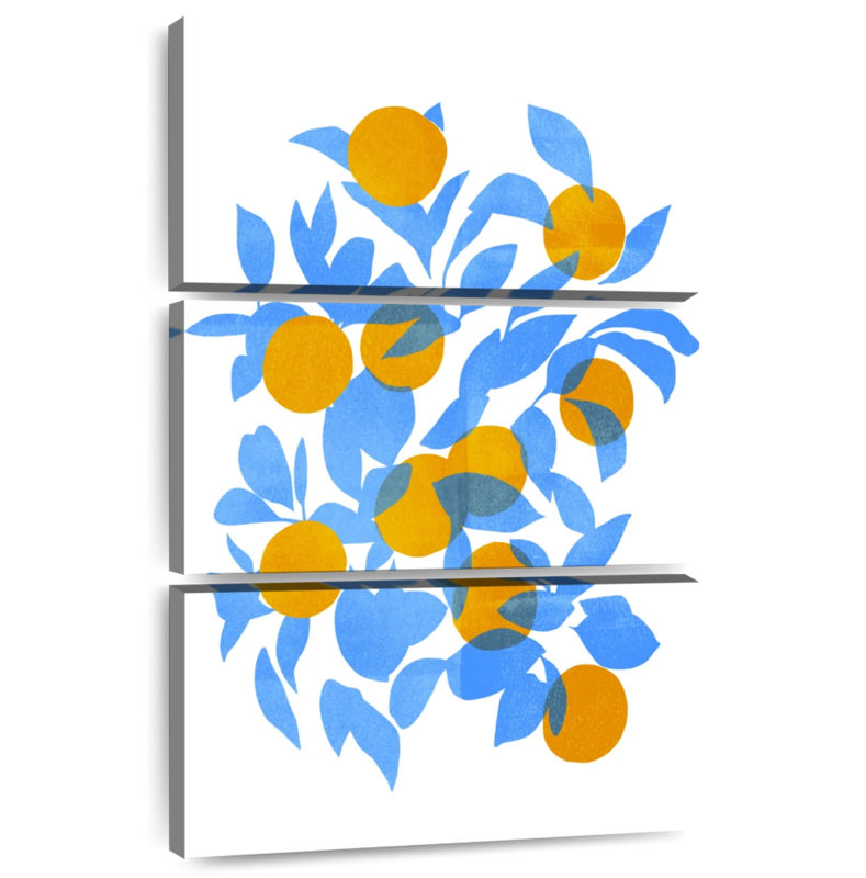 Bright Tangerines I, 74" H x 48" W