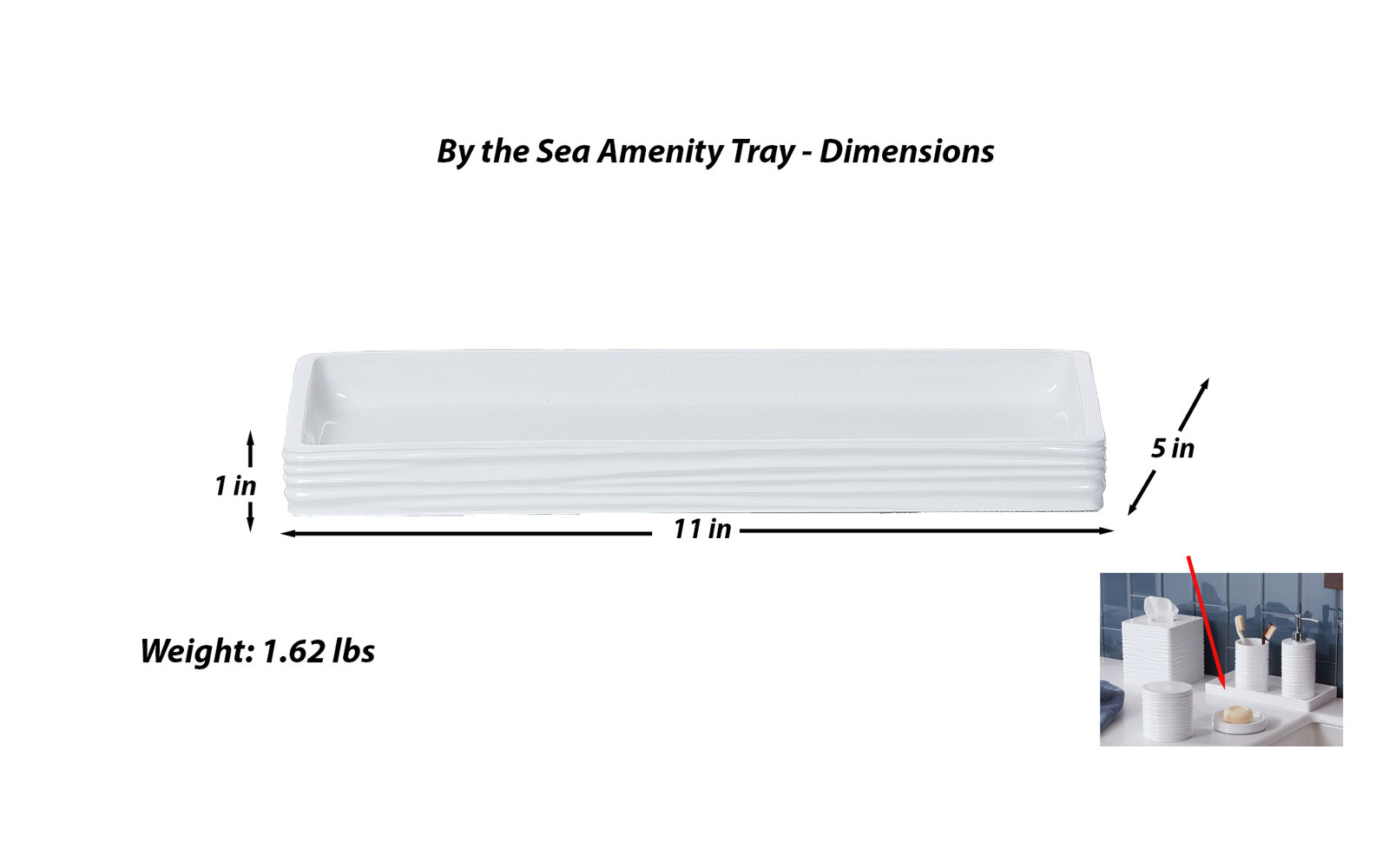 Acton Bathroom Tray