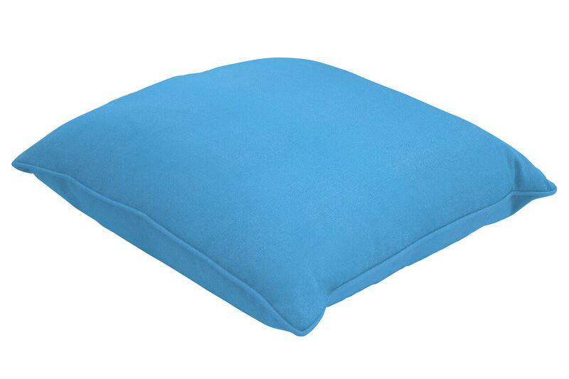 Sunbrella Lumbar Pillow, Canvas Capri, 13" H x 21" W