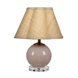 Connor Blown Glass Table Lamp With Raffia Shade