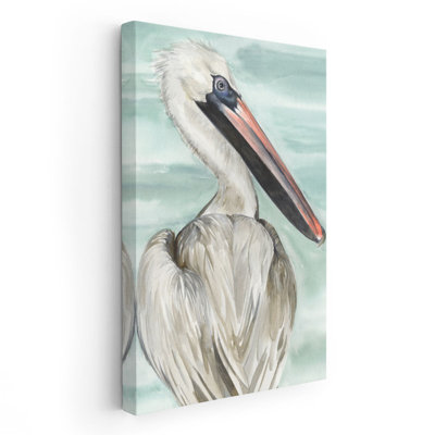 Turquoise Pelican I - reproduction d'art sur toile