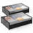 Set of 2 Under Bed Storage Box with Wheels 2Pack Storage Containers with Clear Lids