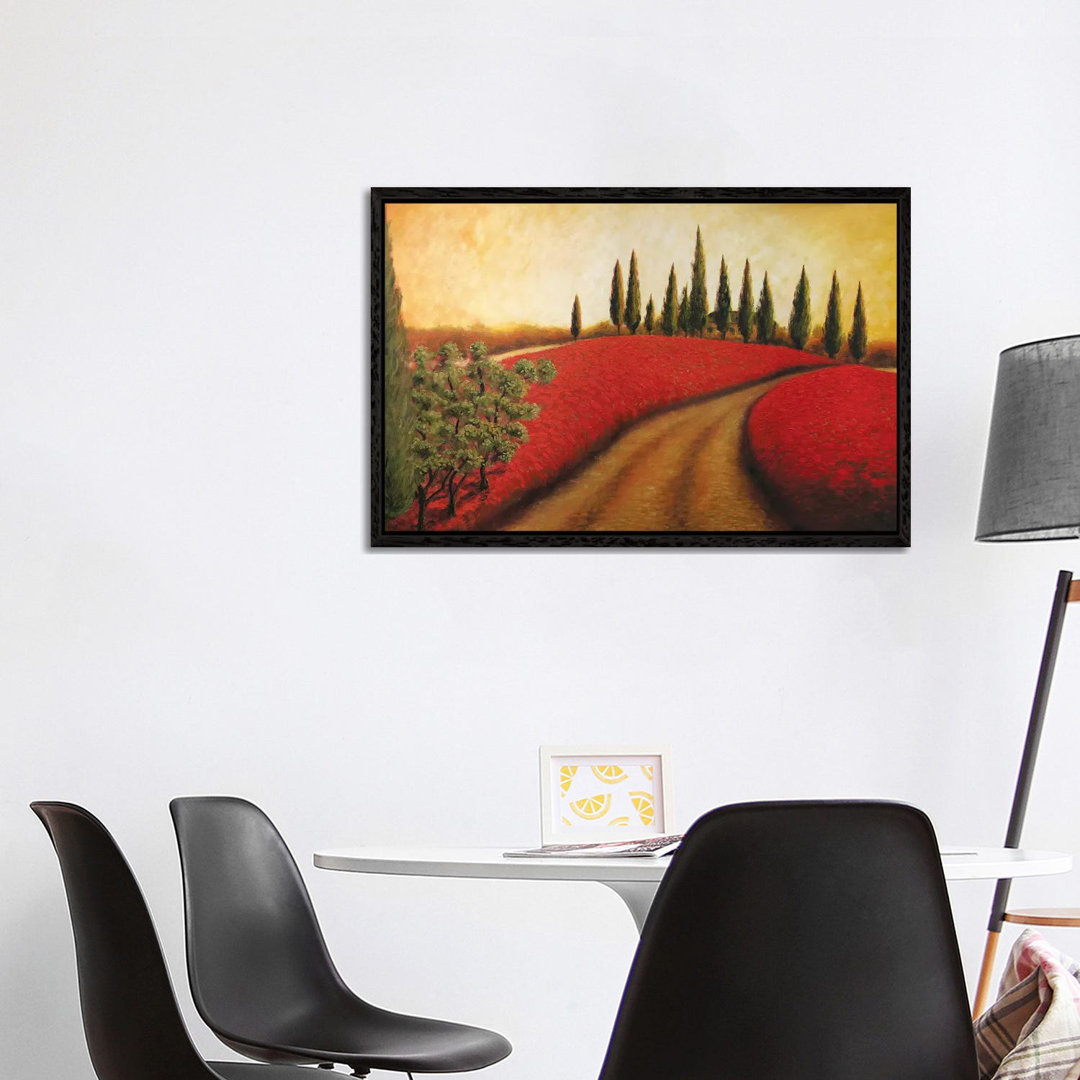 Tuscan Path I von Malenda Trick - Galerie-verpackte Leinwand Giclée auf Leinwand