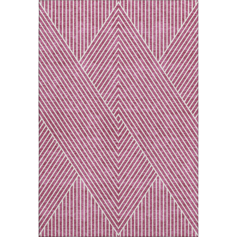 Premium Machine Washable Prisco Blush Rug, Rectangle 2'6" x 3'10"