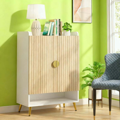 7-Tier Shoe Storage Cabinet Wooden  Shoe Cabinet
