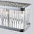 5-Light Chrome Rectangular Crystal Chandelier