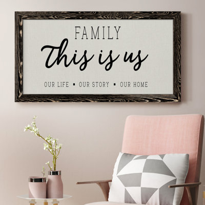" Our Life Our Story Our Home " Print