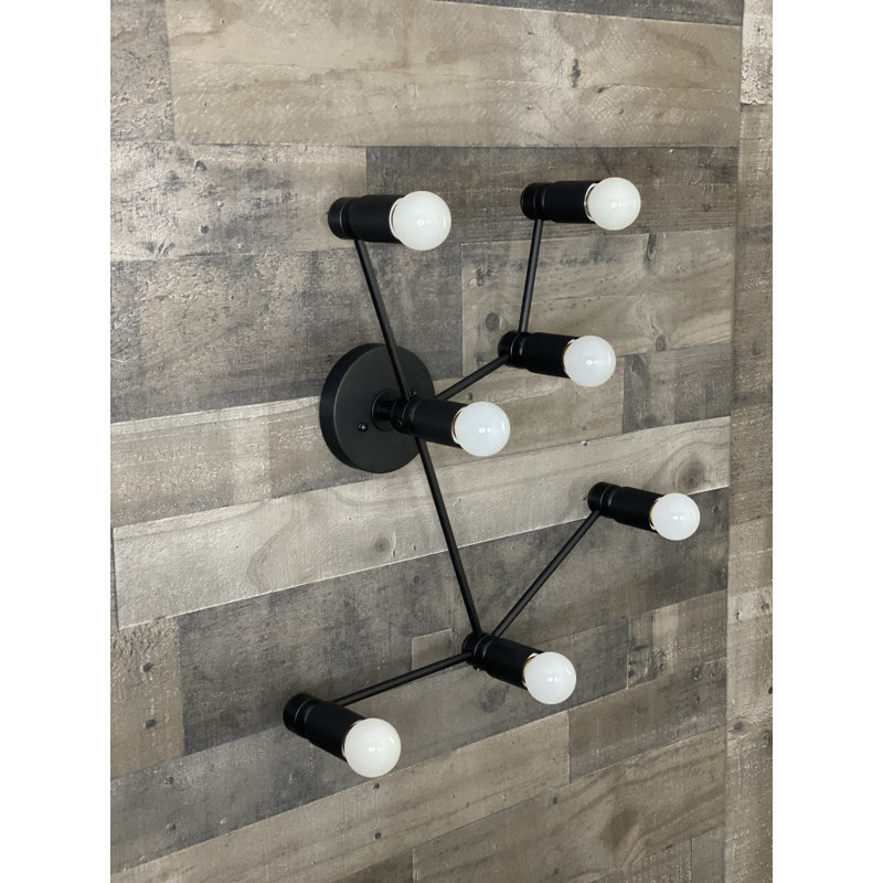 Leopardus Armed Sconce, Matte Black