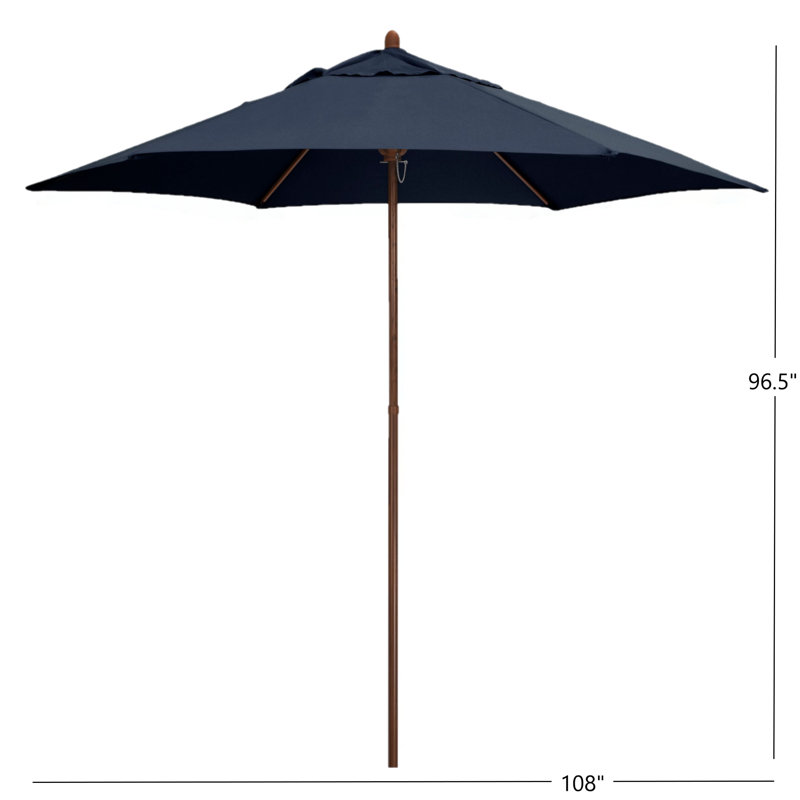 Parasol de marché 108 po Cecil, Bleu foncé