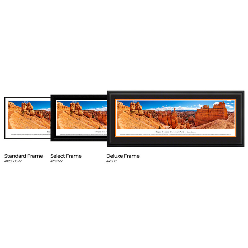 Impression panoramique du parc national Bryce Canyon, Thor Hammer, Sans cadre, H 13,5 po x l 40 po