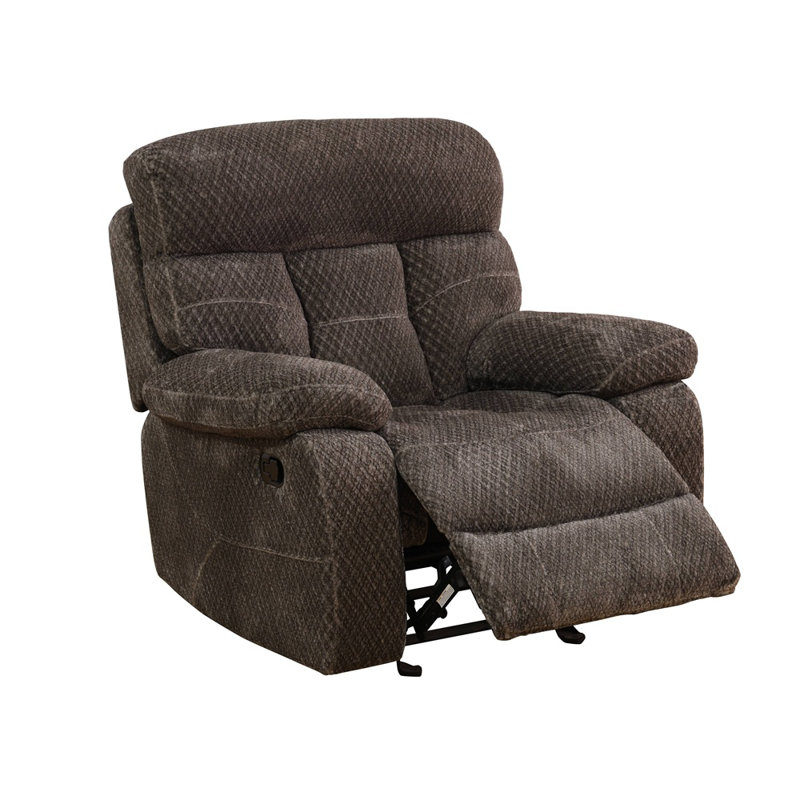 3-Piece Living Room Recliner Set Sofa,Loveseat And Chair, Warm Gray Microfiber / Microsuede