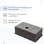 Évier de cuisine noir 33 po - 33 po x 19 po x 10 po à cuve simple en acier inoxydable de calibre 16 avec profondeur de 10 po