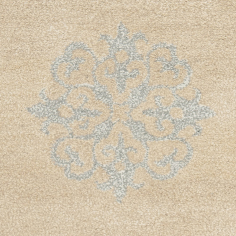 Viso Abstract Wool Hand Woven Area Rug, Round 183 cm