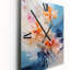 Horloge murale impressionniste beige et bleu Whispering Breeze-1064795601