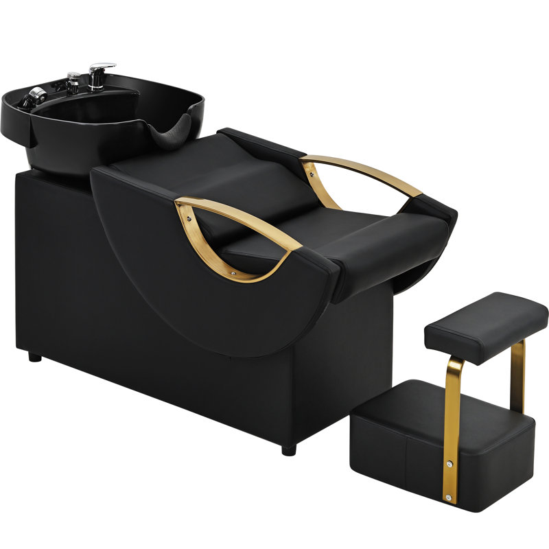 Upgraded Abs Plastic Freestanding Shampoo Bowl And Chair Set For Salon