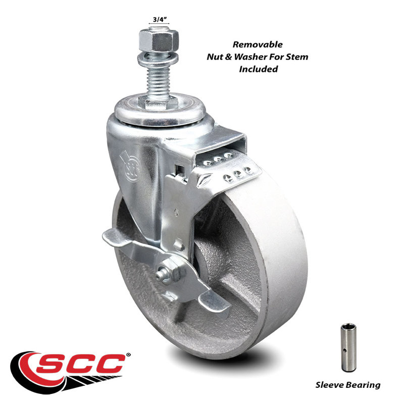 Roulettes de service de remplacement pour roulettes Colson 2.05254,12 MTG15 BRK1