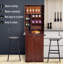 Wall Mounted Desk, Fold Out Convertible Desk, Mahogany
