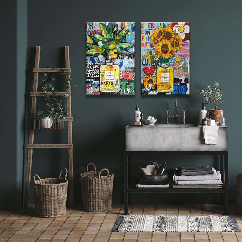 2 Piece Wrapped Canvas Wall Art