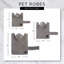 Couverture en polyester AQUA brodé PAW-57762342-57762343