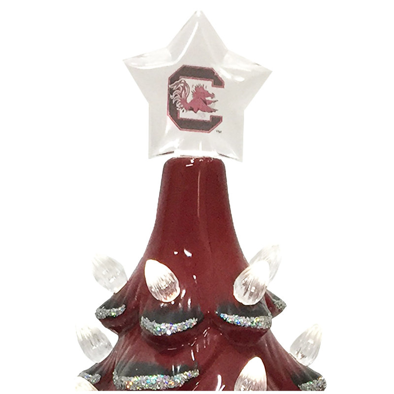Arbre en céramique NCAA College Spirit, Gamecocks de South Carolina