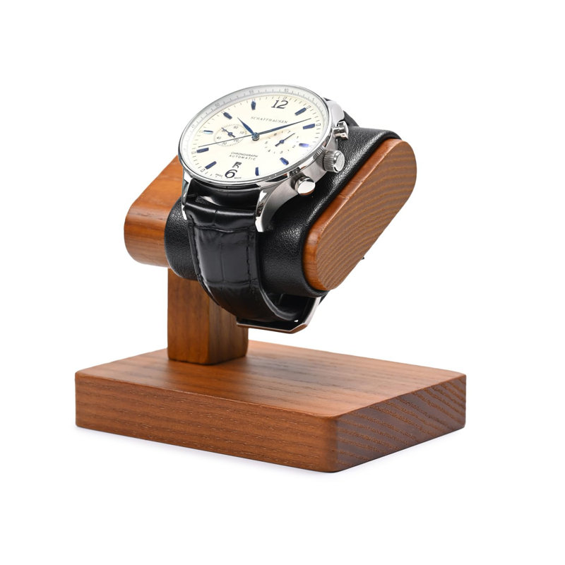 Présentoir à montre en bois massif pour hommes