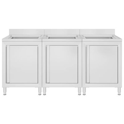 Silwell 96Cm H x 60Cm W x 180Cm D Base Unit Cabinet