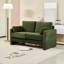 Petit canapé causeuse moderne en chenille de style Mid-Century avec coussins de dossier 58,66 po Nataleigh-1959370925